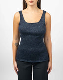 Top lurex blu - Y2K