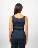 Top lurex blu - Y2K