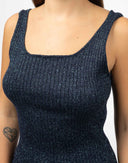 Top lurex blu - Y2K