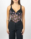 Body in pizzo floreale - Y2K