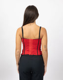 Top intimo rosso e nero - Y2K