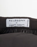 Philosophy Alberta Ferretti - Gonna marrone a pieghe anni 2000 