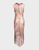 Gai Mattiolo - Vestito rosa a fantasia anni 2000 