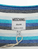 Moschino - Top a righe colorate con brillantini anni 2000 