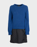 Moschino - Abito blu e nero a palloncino 