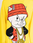 Moschino Couture - Vestito giallo con Porky Pig 