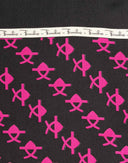 Emilio Pucci - Foulard da taschino nero e fucsia 