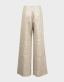 Escada - Pantaloni flare beige in lino 