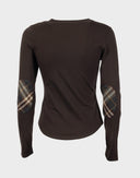 Top marrone stretch anni 2000 CD-07-ART006311 Burberry