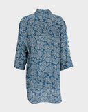 Stella McCartney - Camicia azzurra fantasia paisley 