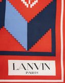 Lanvin - Fazzoletto in seta fantasia geometrica 