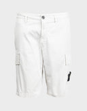 Stone Island - Bermuda bianchi con tasconi 