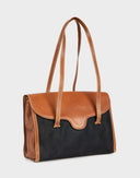 Gucci - Cartella anni '80 in tela e pelle 