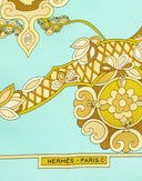 Hermes - Foulard 'Cendrillons' verde 