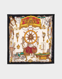 Hermes - Foulard 'Musee' nero anni '90 