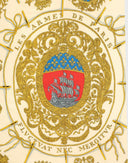 Hermes - Foulard 'Les Armes de Paris' nero anni '90 