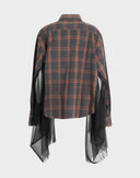Camicia Burberry tulle upcycled 