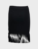 Blumarine - Gonna nera con frange 