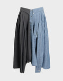 Gonna camicia up-cycled 
