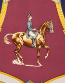 Hermes - Foulard 'Ecole française d'équitation de Saumur' nero 