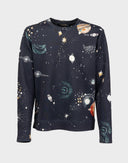 Valentino - Felpa Galassia blu da uomo 