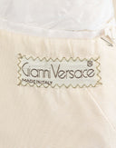 Giacca smoking bianca in lino '80 