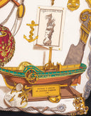 Hermes - Foulard 'Musee' nero anni '90 