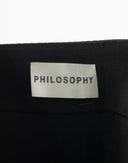 Philosophy - Top nero anni 2000 in cotone 