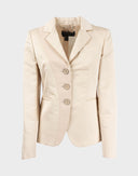 Giacca avorio in seta 