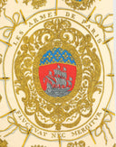 Hermes - Foulard 'Les Armes de Paris' nero anni '90 