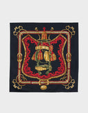 Hermes - Foulard 'Bride de Cour' nero anni '80 