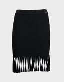 Blumarine - Gonna nera con frange 