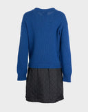 Moschino - Abito blu e nero a palloncino 