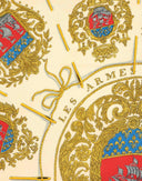 Hermes - Foulard 'Les Armes de Paris' nero anni '90 