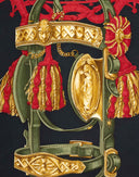 Hermes - Foulard 'Bride de Cour' nero anni '80 