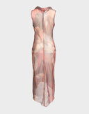 Gai Mattiolo - Vestito rosa a fantasia anni 2000 