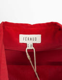 Louis Féraud - Camicia rossa anni 90 in seta 