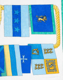 Sorelle Fontana - Foulard in seta anni 60/70 