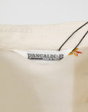 Pancaldi - Camicia beige in seta fantasia floreale 