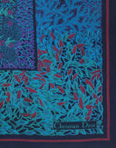Christian Dior - Foulard tropicale blu anni '80 