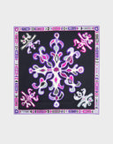 Emilio Pucci - Foulard nero e viola anni '80 
