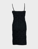 Roccobarocco - Vestito nero con intrecci 