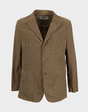 Burberry London - Giacca monopetto marrone in cotone 