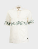 Versace Collection - Polo avorio in cotone 