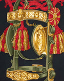 Hermes - Foulard 'Bride de Cour' nero anni '80 