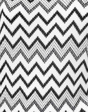 T-shirt anni 2000 bianca e nera a zig zag 