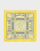 Hermes - Foulard 'Le secrets de Minos' giallo 