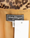 Giacca animalier in pelle 