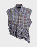 Camicia asimmetrica up-cycled 