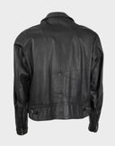 Stewart - Giubbotto in pelle nero anni '80 